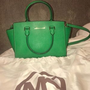 Michael Kors Selma Saffiano Leather Satchel
